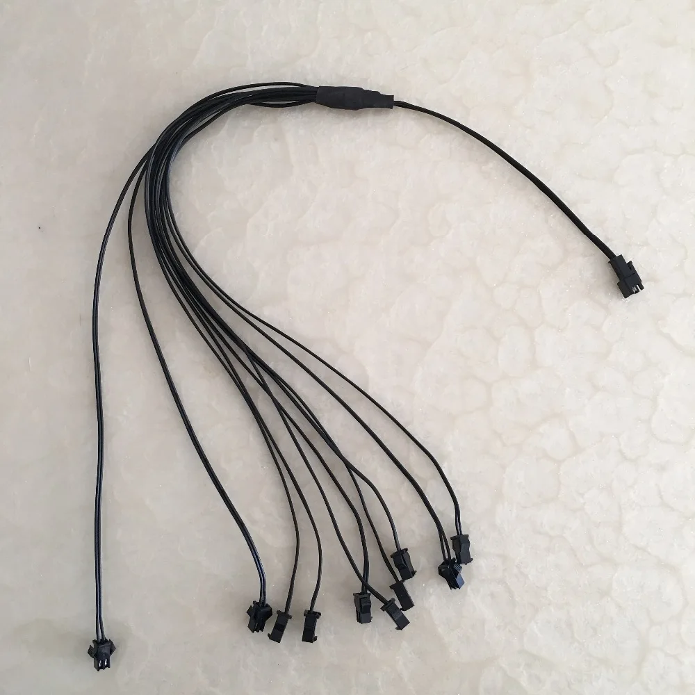 2/3/4/5/6/7/8/9/10 in 1 Splitter Cable For EL Wire Neon Light LED Rope Strip Light Conected With Inverter Y splitter
2/3/4/5/6/7/8/9/10 in 1 Splitter Cable For EL Wire Neon Light LED Rope Strip Light Conected With Inverter Y splitter