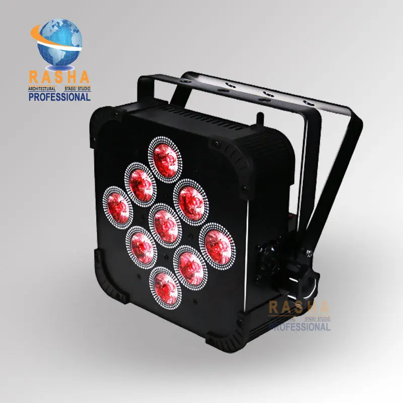 White Case Rasha High Qualtiy 9*15W 5in1 RGBAW Battery Powered Wireless LED Flat Par Light,LED Slim Par Can For Wedding Disco
White Case Rasha High Qualtiy 9*15W 5in1 RGBAW Battery Powered Wireless LED Flat Par Light,LED Slim Par Can For Wedding Disco