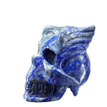 Natural Crystal Skull Figurine Lapis Lazuli Demon Angel Wing Quartz Jade Stones Reiki Minerals Specimens Healing Decoration
Natural Crystal Skull Figurine Lapis Lazuli Demon Angel Wing Quartz Jade Stones Reiki Minerals Specimens Healing Decoration