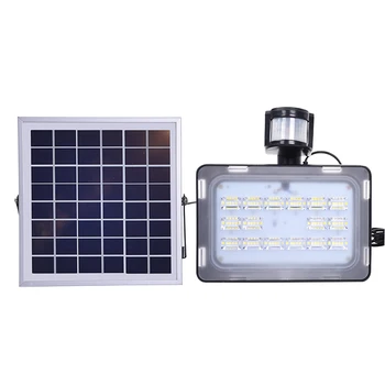 

GERUITE 30W LED Solar Floodlight With PIR Motion Sensor 5730 SMD 1800LM DC12V 24V 6000K-6500K Cold White Outdoor Floodlights