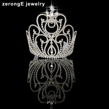 zerongE jewelry 5.4" custom Sparkling Beauty Contest High Quality Pageant Tall Tiara large pageant Crystal Crown
zerongE jewelry 5.4" custom Sparkling Beauty Contest High Quality Pageant Tall Tiara large pageant Crystal Crown