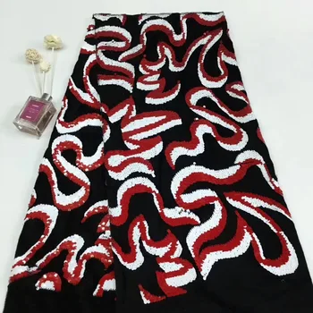Madison New design Red Black White sequins lace fabric for women nice dress high quality african French net lace fabric
Madison New design Red Black White sequins lace fabric for women nice dress high quality african French net lace fabric