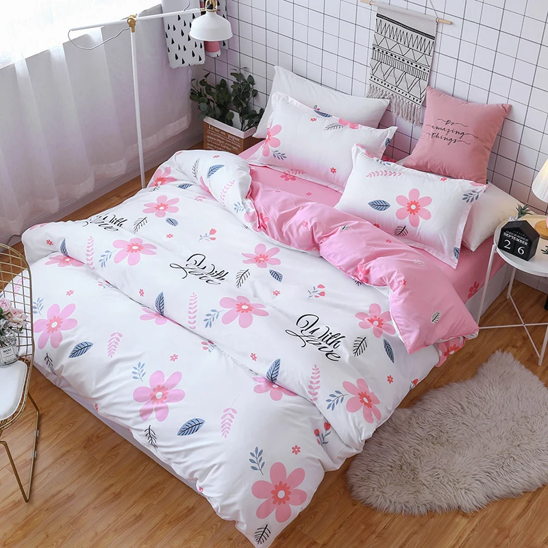 Romantic Pink Flower Bedding Set Elegant Ruffles Cover Set 2pcs/3pcs Bed Linen Quilt Cover Twin Queen King
Romantic Pink Flower Bedding Set Elegant Ruffles Cover Set 2pcs/3pcs Bed Linen Quilt Cover Twin Queen King