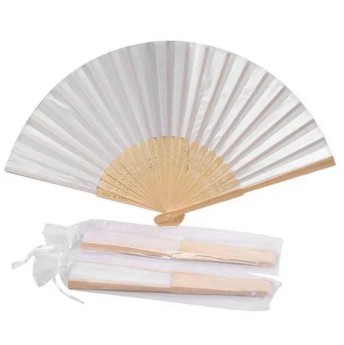 Wedding Silk Hand Fan White Paper Wooden Fan With Organza Gift Bag Wedding Decor Fan Guest Gift Souvenir 50pcs/lot
Wedding Silk Hand Fan White Paper Wooden Fan With Organza Gift Bag Wedding Decor Fan Guest Gift Souvenir 50pcs/lot