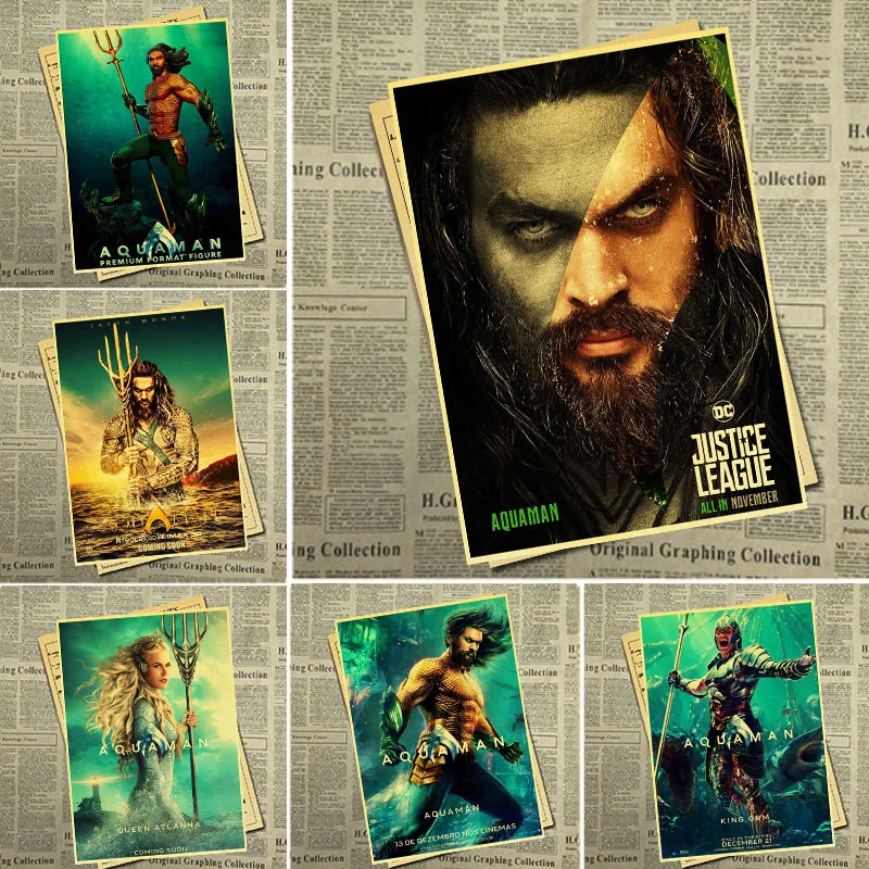 2018 New movie DC Comics Superher Aquaman Retro Poster Vintage PWall Decor For Home Bar Cafe
2018 New movie DC Comics Superher Aquaman Retro Poster Vintage PWall Decor For Home Bar Cafe