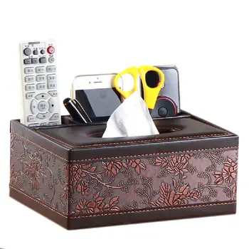 Rectangular Tissue Box Cover, Leather Pen Pencil Remote Control Cover Holder Desk Storage Box Container
Rectangular Tissue Box Cover, Leather Pen Pencil Remote Control Cover Holder Desk Storage Box Container