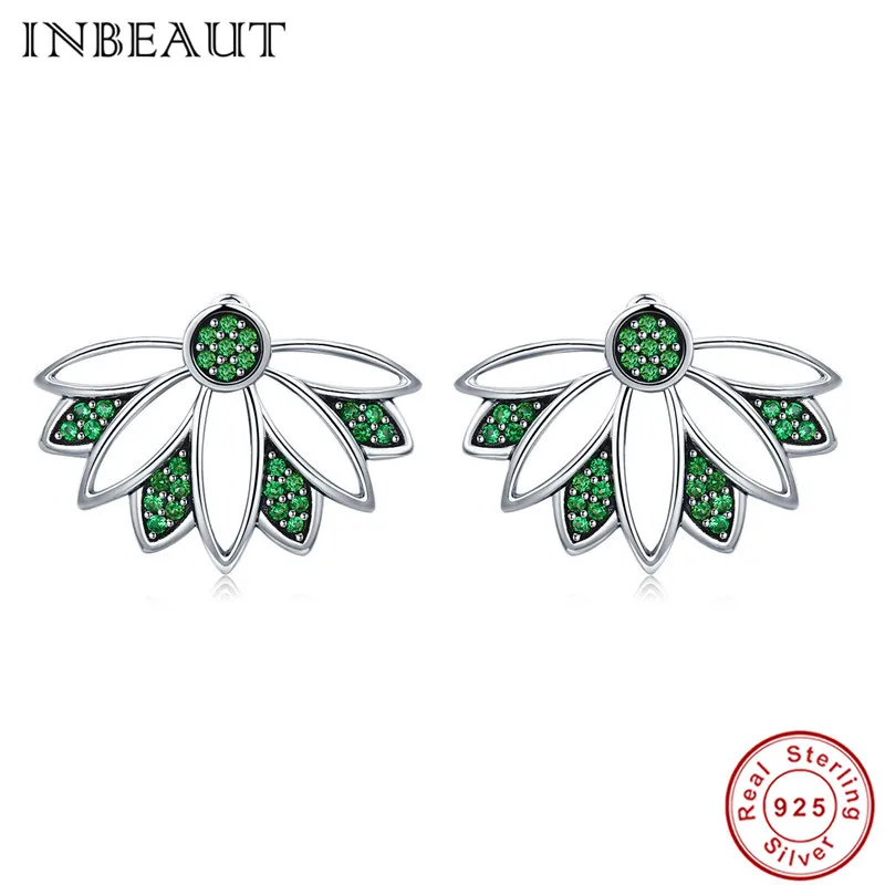 INBEAUT 925 Sterling Silver Green Cubic Zirconia Leaf Round Stone Paved Stud Earrings for Women Elegant Plant Shaped Jewelry
INBEAUT 925 Sterling Silver Green Cubic Zirconia Leaf Round Stone Paved Stud Earrings for Women Elegant Plant Shaped Jewelry