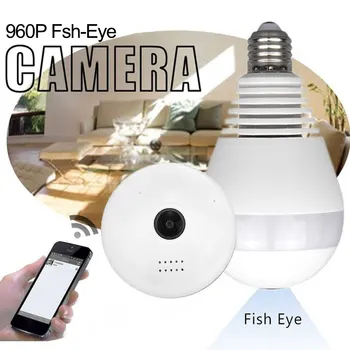 Wireless IP Camera Bulb 960P 360 Degree Fisheye Panoramic Camera Home Security Video Surveillance Night Vision
Wireless IP Camera Bulb 960P 360 Degree Fisheye Panoramic Camera Home Security Video Surveillance Night Vision
