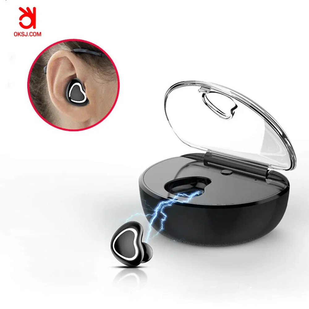 OKSJ Мини Bluetooth наушники TWS 7 гарнитура беспроводные в ухо спортивные с микрофоном