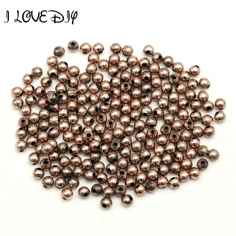 200pcs Smooth Ball Antique Copper Spacer Beads 3mm for Jewelry Making DIY Findings Bracelet Necklace Accessories
200pcs Smooth Ball Antique Copper Spacer Beads 3mm for Jewelry Making DIY Findings Bracelet Necklace Accessories