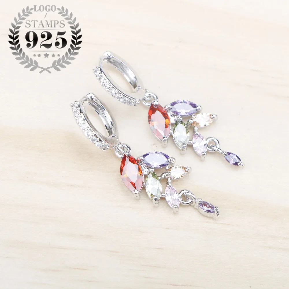 Valentine's Day Coloful Zircon Silver 925 Costume Jewelry Earrings For Women Fashion Jewelery Free Gifts Box
Valentine's Day Coloful Zircon Silver 925 Costume Jewelry Earrings For Women Fashion Jewelery Free Gifts Box