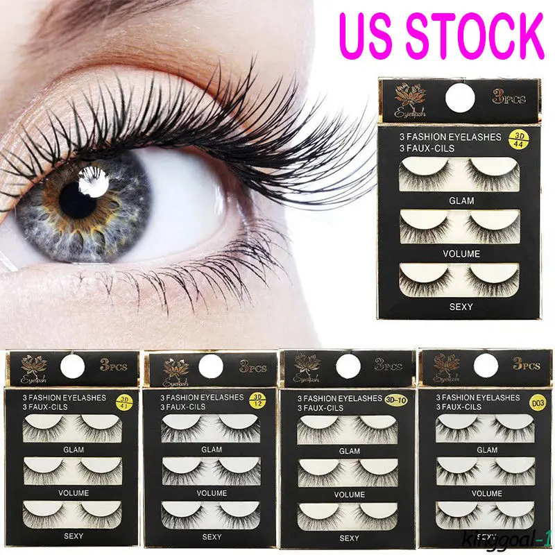 New 3 pairs 3D Mink eyelashes natural false eyelashes soft fake eyelash extension hand made eye lashes
New 3 pairs 3D Mink eyelashes natural false eyelashes soft fake eyelash extension hand made eye lashes