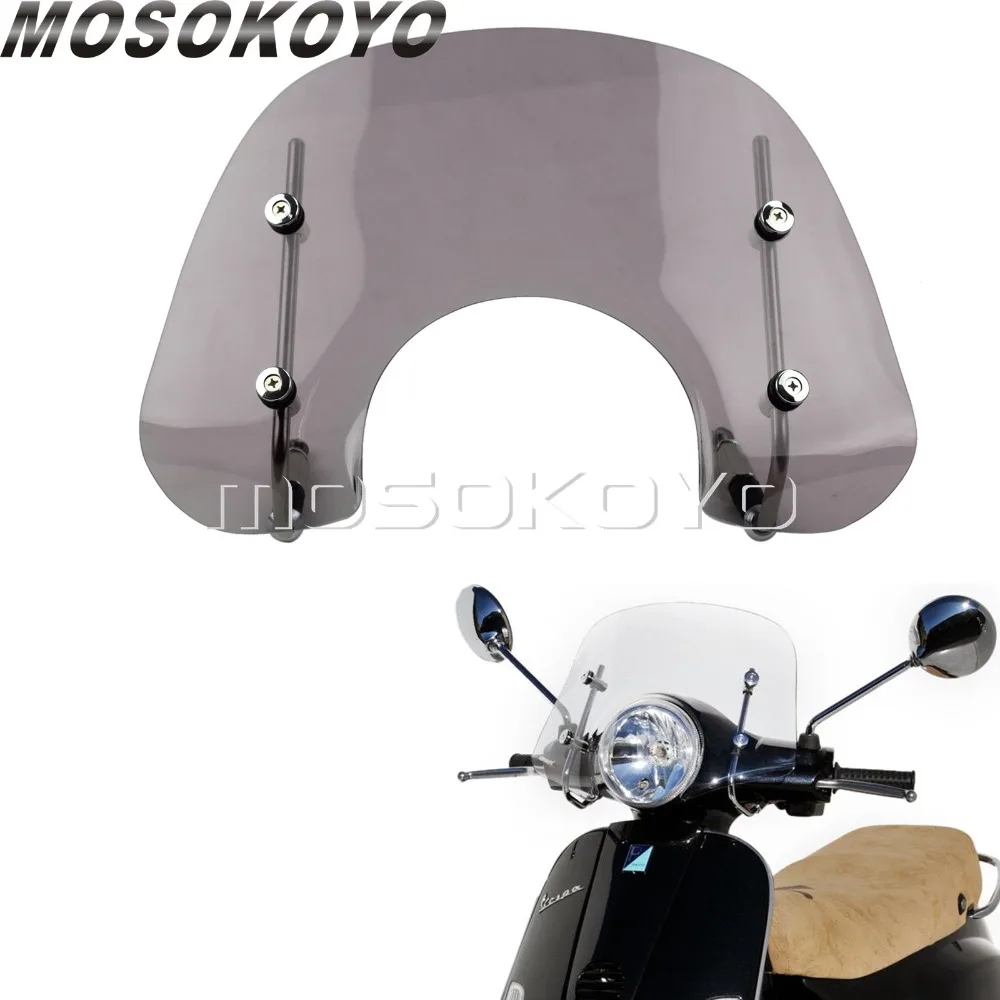 Дым мотоцикл ветер экран дефлекторы скутер Воздушный для Vespa LX150 LX50 2005 2014 Fly