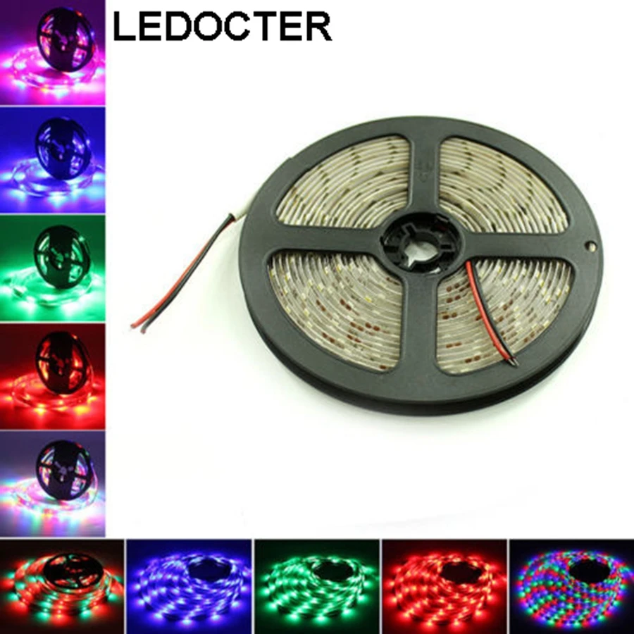 5m LED Strip Light 16ft Waterproof IP65 SMD 2835 Flexible Strip DC 12V 300LEDs Home Decoration Christmas Party Wire Tape Colors
5m LED Strip Light 16ft Waterproof IP65 SMD 2835 Flexible Strip DC 12V 300LEDs Home Decoration Christmas Party Wire Tape Colors