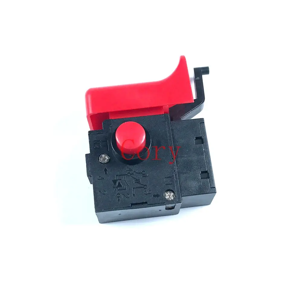 1PC Electric Drill Hammer Speed Control AC Electric Power Tool Trigger Switch 250V 6A for Bosch Lock On Red/Black
1PC Electric Drill Hammer Speed Control AC Electric Power Tool Trigger Switch 250V 6A for Bosch Lock On Red/Black
