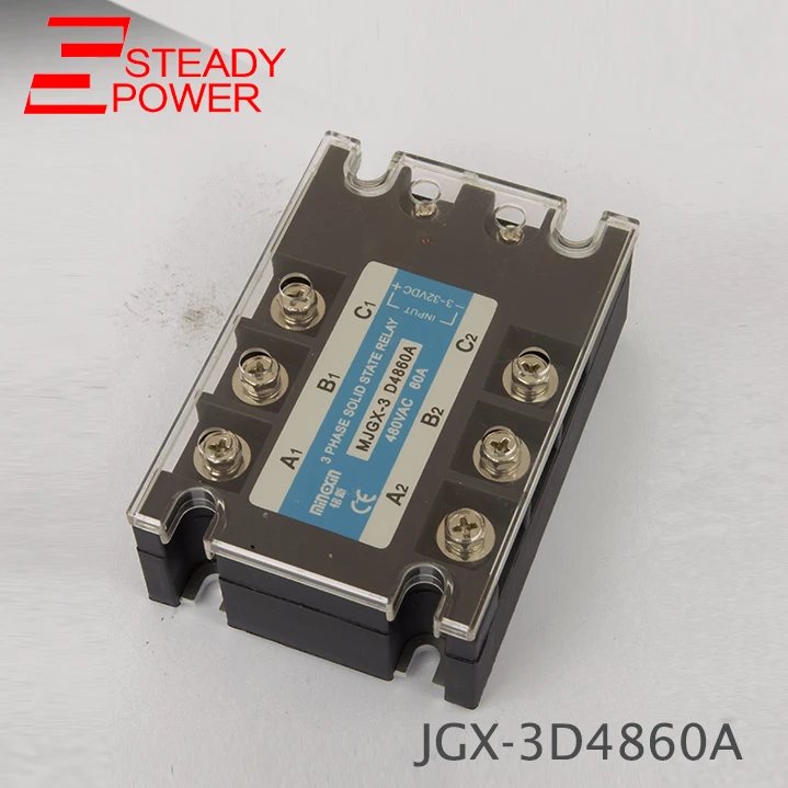 Three Phase Solid State Relay MJGX-3D4880A 80A DC Control AC Actually 3-32VDC TO 24-280VAC Relay Solid State
Three Phase Solid State Relay MJGX-3D4880A 80A DC Control AC Actually 3-32VDC TO 24-280VAC Relay Solid State