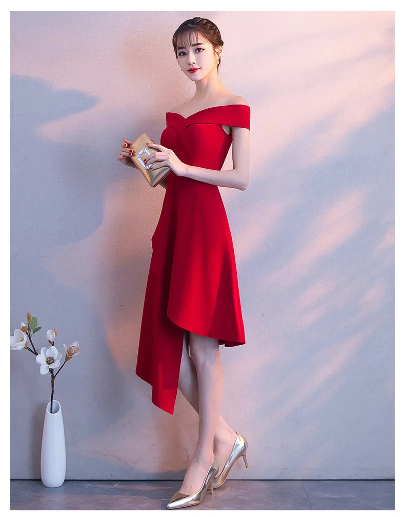 red dress korean style