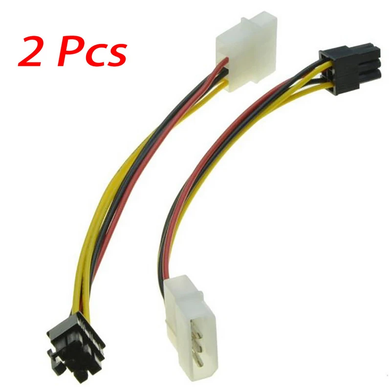Onsale 2Pcs 4 Pin Molex to 6 Pin PCI-Express PCIE Video Card Power Adapter Cable Cord 15cm
Onsale 2Pcs 4 Pin Molex to 6 Pin PCI-Express PCIE Video Card Power Adapter Cable Cord 15cm