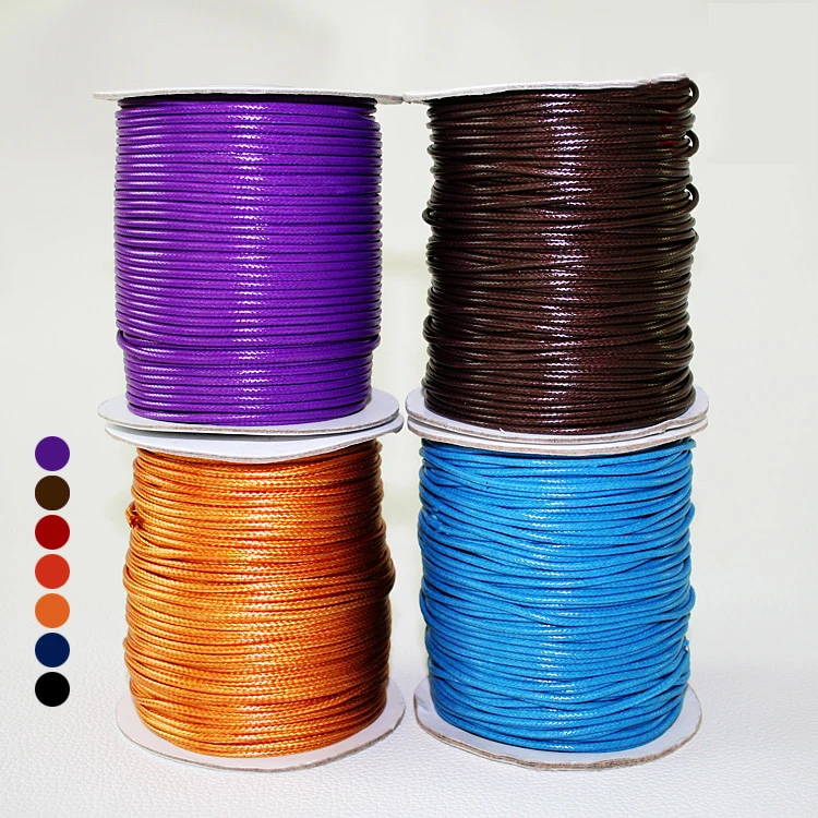 Good Quality 5 meters 2MM Waxed Thread Cotton Cord String Strap Wholesale Necklace Rope Bead Fit Fashion Bracelet Findings
Good Quality 5 meters 2MM Waxed Thread Cotton Cord String Strap Wholesale Necklace Rope Bead Fit Fashion Bracelet Findings