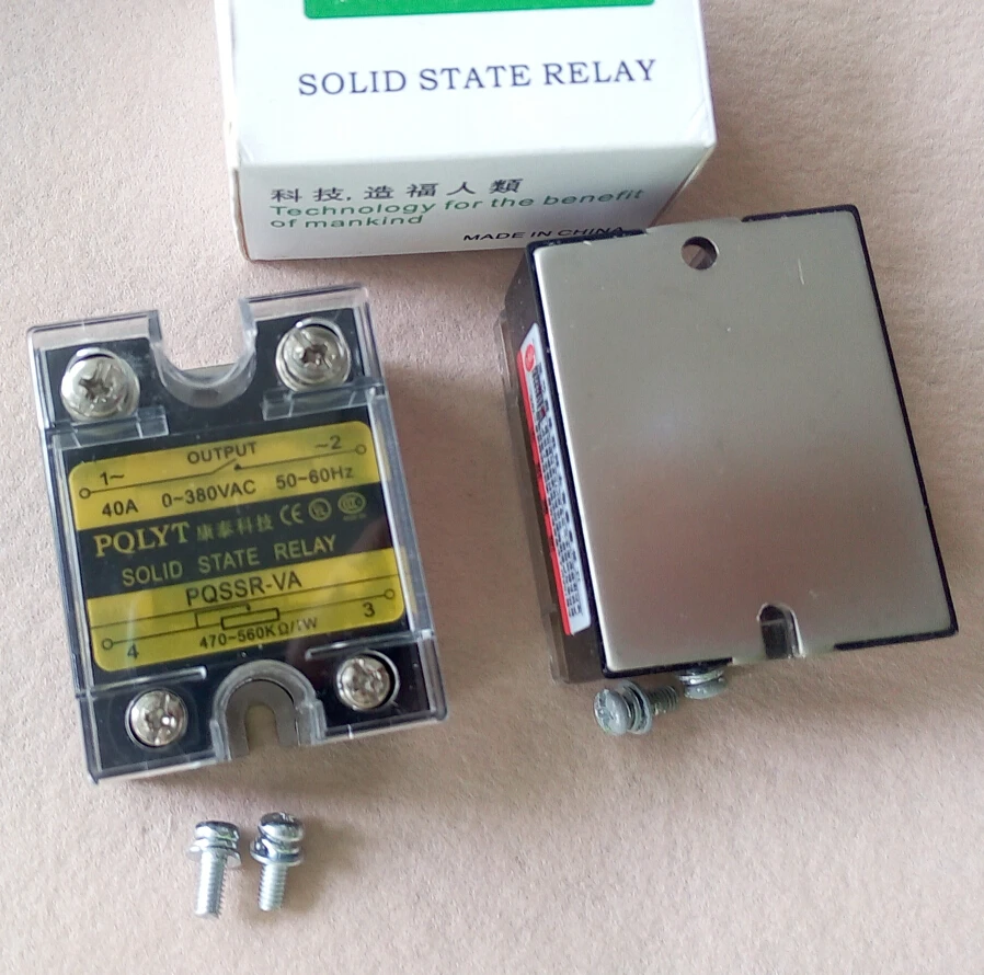 

PQLYT 100% QUALITY max. 40A SSVR input 470-560Kohms output 0-380VAC solid state voltage regulator SSR-VA