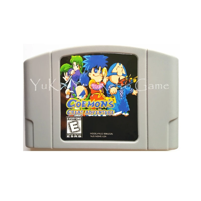 Goemons Great Adventure Video Game Accessories Memory Cartridge Card for 64 Bit Console US NTSC Version N103
Goemons Great Adventure Video Game Accessories Memory Cartridge Card for 64 Bit Console US NTSC Version N103
