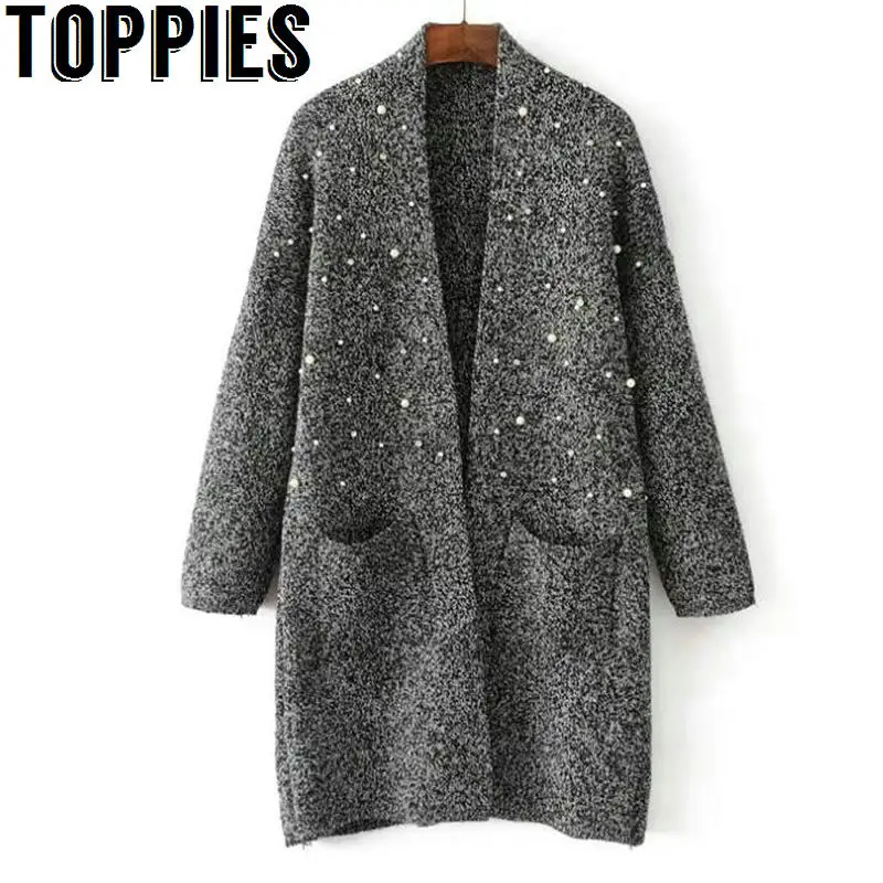 2019 Women New Arrival Pearl Beading Long Cardigans Mohair Soft Warm Winter Knit Sweaters
2019 Women New Arrival Pearl Beading Long Cardigans Mohair Soft Warm Winter Knit Sweaters