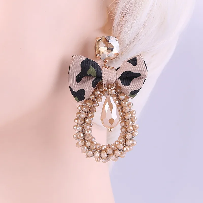 Drop Earrings for woman Brown