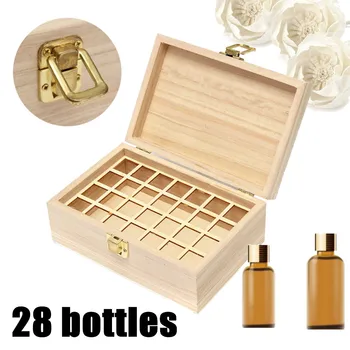 28 Slots Wooden Essential Oils Box Solid Wood Case Holder Aromatherapy Oils Bottles Storage Organizer 18*12.1*7.3cm
28 Slots Wooden Essential Oils Box Solid Wood Case Holder Aromatherapy Oils Bottles Storage Organizer 18*12.1*7.3cm