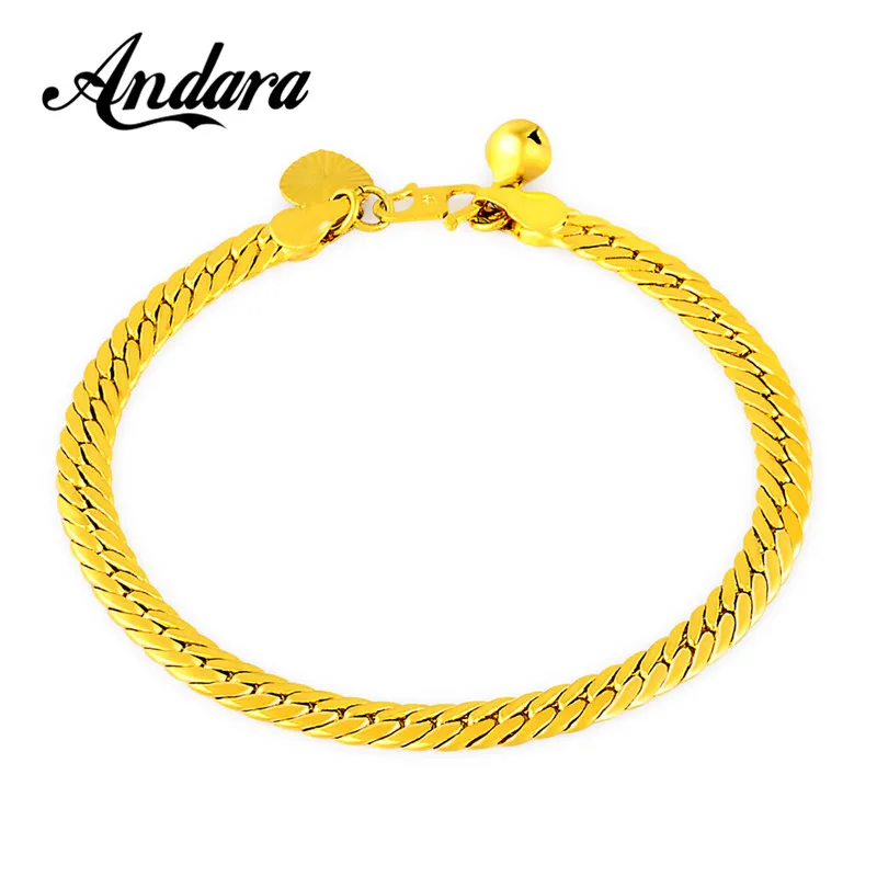 High Quality 5mm Snake Chain Bracelet Gold Color Fashion Charm Bracelets 19.5cm Wholesale Jewelry
High Quality 5mm Snake Chain Bracelet Gold Color Fashion Charm Bracelets 19.5cm Wholesale Jewelry