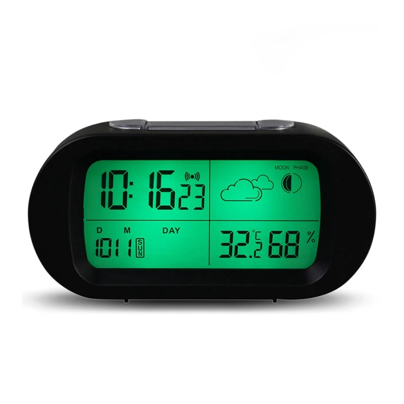 High Quality Digital Time Thermometer Date Weather Display Snooze Mode Alarm Clock with LCD Screen for Smart Home
High Quality Digital Time Thermometer Date Weather Display Snooze Mode Alarm Clock with LCD Screen for Smart Home