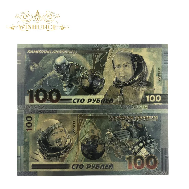 10pcs/lot 2019 New Products Color Russia Banknotes 100 Rouble Banknotes in 24k Gold Fake Paper Money For Gift
10pcs/lot 2019 New Products Color Russia Banknotes 100 Rouble Banknotes in 24k Gold Fake Paper Money For Gift