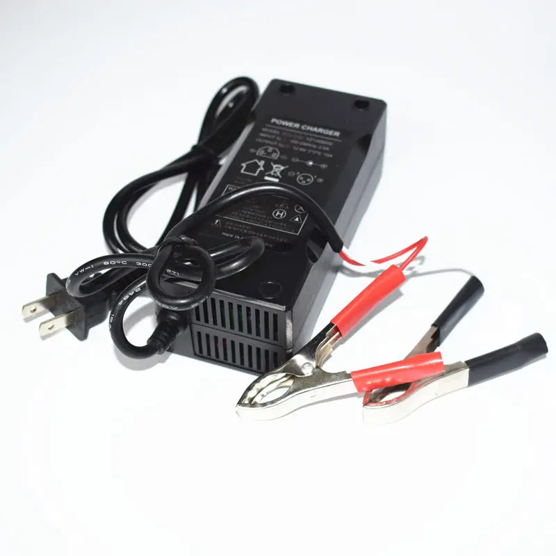 12.6V 10A Output Battery Pack Charger AC Male Head Red Black Clips US Plugs Voltage Ranges 100-240V
12.6V 10A Output Battery Pack Charger AC Male Head Red Black Clips US Plugs Voltage Ranges 100-240V