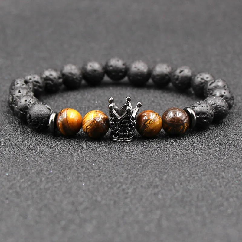 Crown Men Bracelet 2019 Fashion New Beaded Bracelet Men Classic Stone Bead Charm Bracelets & Bangles For Men Jewelry Gift
Crown Men Bracelet 2019 Fashion New Beaded Bracelet Men Classic Stone Bead Charm Bracelets & Bangles For Men Jewelry Gift
