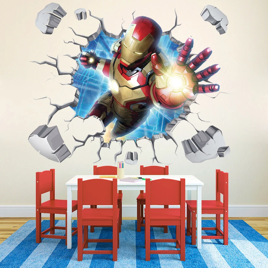 Lego Avengers Light Switch Vinyl Sticker Decal Kids Marvel Heroes Man 2 Designs