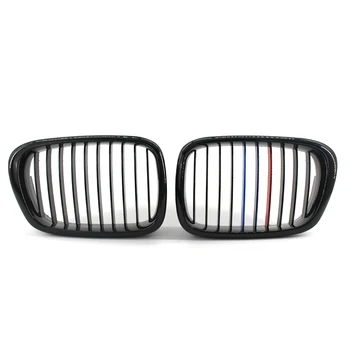 Pair Gloss Black M-Color Front Kidney Grill Grille for BMW E39 5 Series 99-03 Sedan 520d/520i/523i/525d/525i/528i/535i/540i/M5 
Pair Gloss Black M-Color Front Kidney Grill Grille for BMW E39 5 Series 99-03 Sedan 520d/520i/523i/525d/525i/528i/535i/540i/M5