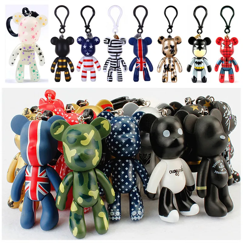 Batman Spider-Man Painting Bear Keychains Pendant for Backpack Car Keyring Toy Key Chain Holder Keyfob Jewerly Accessories Gifts
Batman Spider-Man Painting Bear Keychains Pendant for Backpack Car Keyring Toy Key Chain Holder Keyfob Jewerly Accessories Gifts