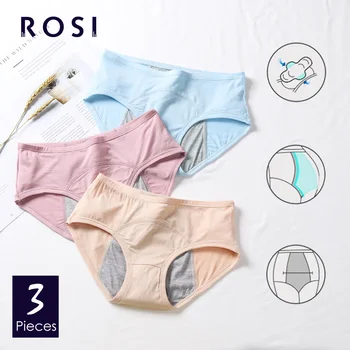 Women Menstrual Panties Leak Proof Period Cotton Underwear High Waist Female Physiological Pants Warm Breathable Briefs 3PcsROSI
Women Menstrual Panties Leak Proof Period Cotton Underwear High Waist Female Physiological Pants Warm Breathable Briefs 3PcsROSI