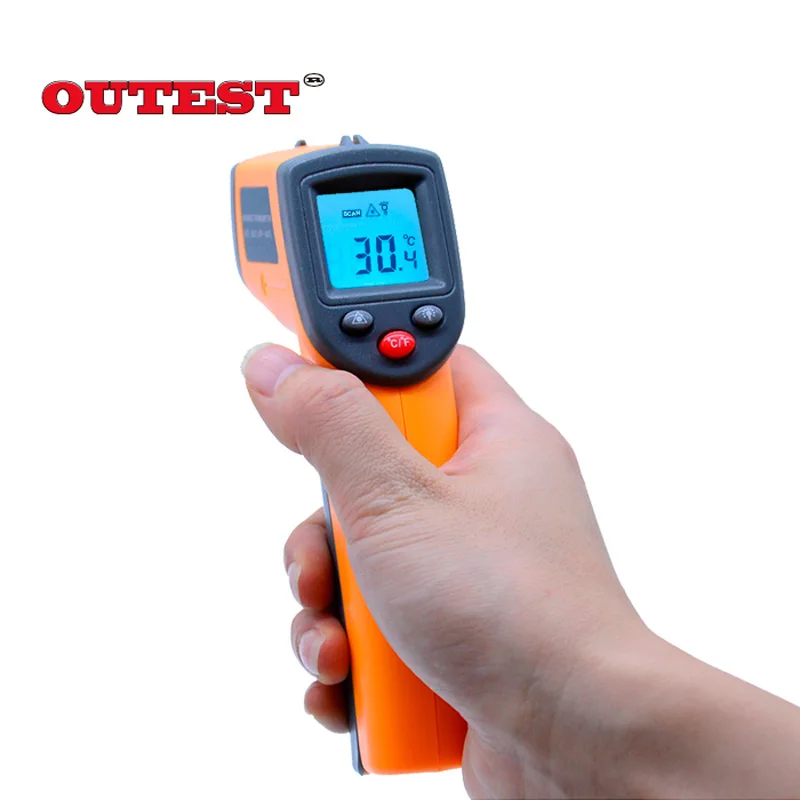 Non contact Digital Laser infrared thermometer GS320 -50~360C (-58~680F) Themperature Pyrometer IR Laser Point Gun
Non contact Digital Laser infrared thermometer GS320 -50~360C (-58~680F) Themperature Pyrometer IR Laser Point Gun