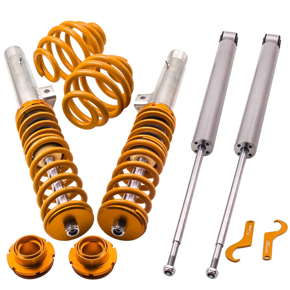 4 Pcs Coilovers for BMW E46 98-06 Sedan/Coupe/Wagon/Shock Absorber Lowering Kit
4 Pcs Coilovers for BMW E46 98-06 Sedan/Coupe/Wagon/Shock Absorber Lowering Kit