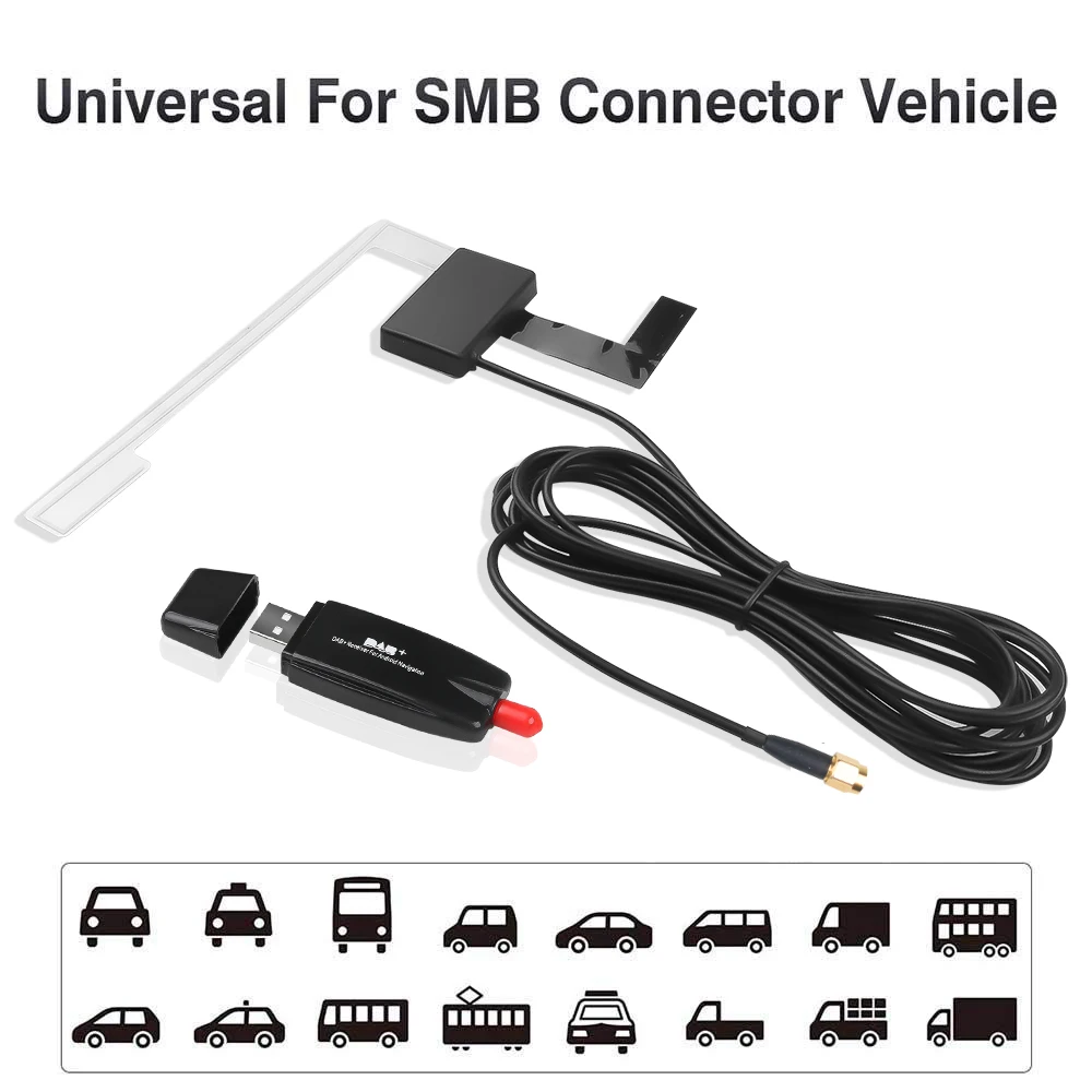 Kebidumei For Android 4.4 5.1 6.0 7.1 Car Player Applicable Car DAB Antenna With USB Adapter Receiver For Europe Australia
Kebidumei For Android 4.4 5.1 6.0 7.1 Car Player Applicable Car DAB Antenna With USB Adapter Receiver For Europe Australia