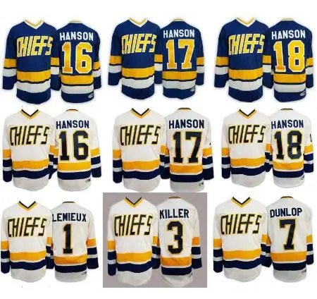 Minanser Ice Hockey Jersey Hanson Brothers Slap Shot Chiefs Charlestown Hockey Jersey 1# 3# 7# 16# 17# 18# Retro Hockey Jersey
Minanser Ice Hockey Jersey Hanson Brothers Slap Shot Chiefs Charlestown Hockey Jersey 1# 3# 7# 16# 17# 18# Retro Hockey Jersey