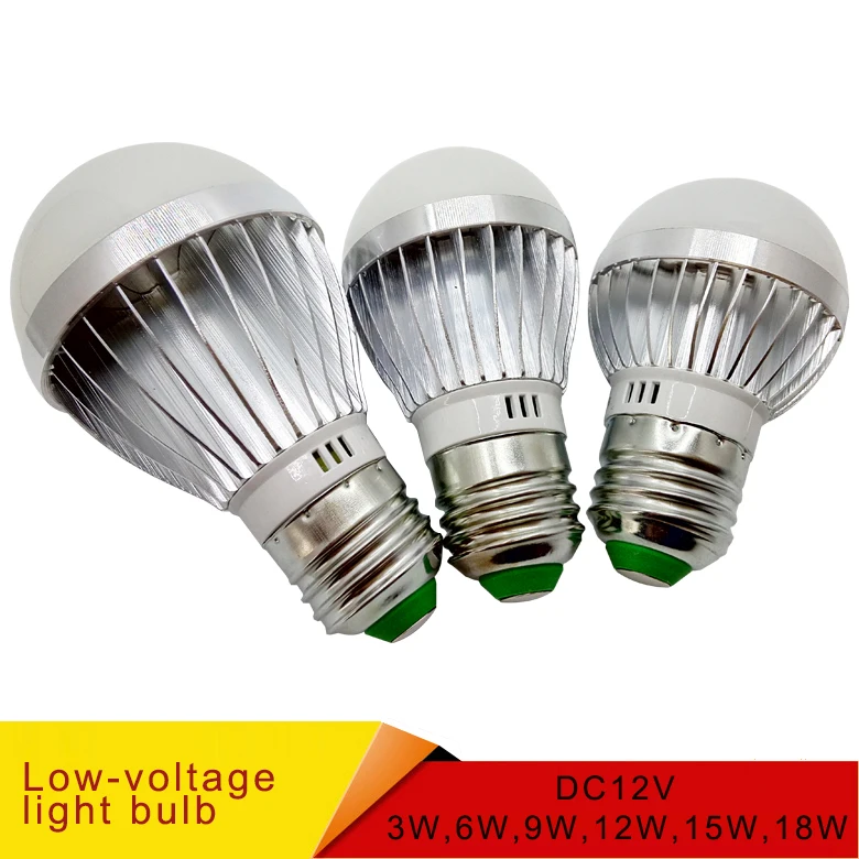 

E27 E14 LED Bulb Lights DC 12V smd 2835chip lampada luz E27 lamp 3W 6W 9W 12W 15W 18W spot bulb Led Light Bulbs