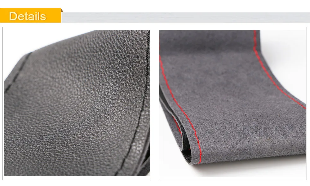 Car steering wheel cover Diameter 36cm 38cm 40cm /Wholesale Supply Do Not Fade handlebar braid Leather Steering-Wheel