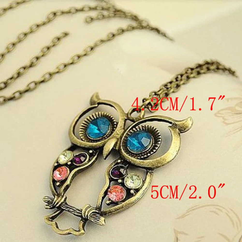 Women Sweater Coat Necklace Crystal Big Blue Eyed Owl Long Chain Pendant Necklace Women Jewelry Accessory Wholesale
Women Sweater Coat Necklace Crystal Big Blue Eyed Owl Long Chain Pendant Necklace Women Jewelry Accessory Wholesale