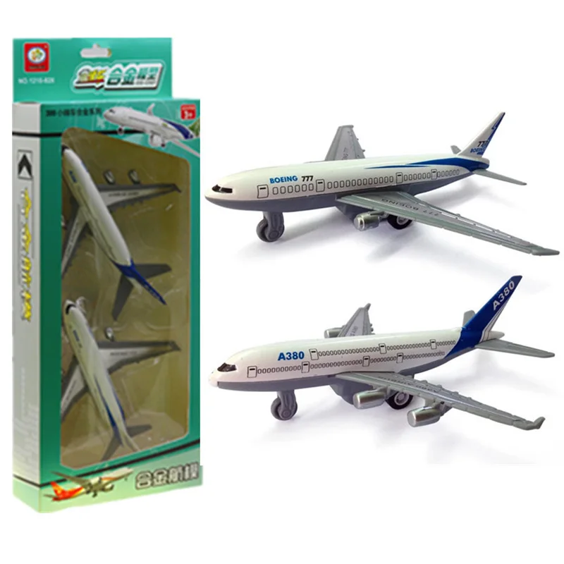 2pcs/set Newest Airplane Diecast Boeing 777 Airbus A380 Metal Models High Simulation Toy Can Slide Back Gifts For Children
2pcs/set Newest Airplane Diecast Boeing 777 Airbus A380 Metal Models High Simulation Toy Can Slide Back Gifts For Children