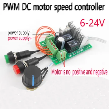 PWM Dc motor speed regulator 6 v12v24v positive &negative switching Electric putter motor controller button
PWM Dc motor speed regulator 6 v12v24v positive &negative switching Electric putter motor controller button