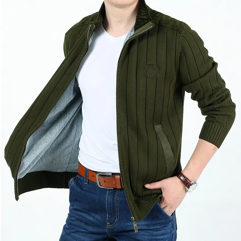 M-3XL!Spring And Autumn Male Plus Size Sweater Mandarin Collar Leisure Cardigan Knitting Sweater With Velvet Thickening Sweater
M-3XL!Spring And Autumn Male Plus Size Sweater Mandarin Collar Leisure Cardigan Knitting Sweater With Velvet Thickening Sweater