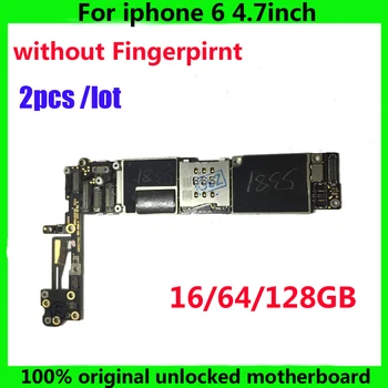 2PCS/LOT 100% Original Motherboard For IPhone 6 16GB 64GB 128GB Unlocked mainboard Without Touch ID IOS system Logic Board
2PCS/LOT 100% Original Motherboard For IPhone 6 16GB 64GB 128GB Unlocked mainboard Without Touch ID IOS system Logic Board