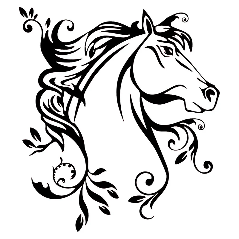 20*22.4CM Horse Flowers Creative Car Door Stickers Decal Stylish Car Styling Accessories Black/Silver C9-0873
20*22.4CM Horse Flowers Creative Car Door Stickers Decal Stylish Car Styling Accessories Black/Silver C9-0873