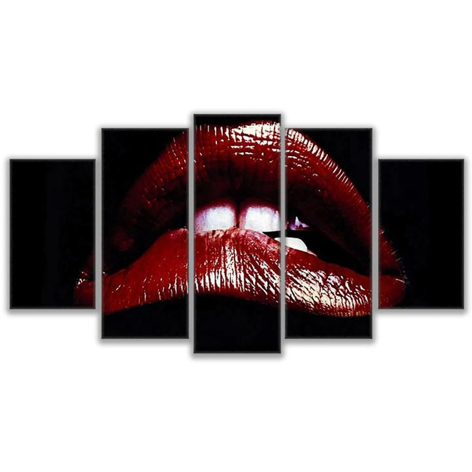 Modular Pictures Wall Art Canvas Home Decor 5 Pieces Rocky Horror Picture Show Lips Paintings HD Printed Posters Framed
Modular Pictures Wall Art Canvas Home Decor 5 Pieces Rocky Horror Picture Show Lips Paintings HD Printed Posters Framed